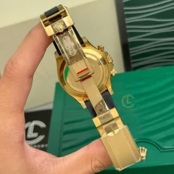 Đồng Hồ Rolex Cosmograph Daytona 116518LN-0043 40mm Black Dial Yellow Gold Replica 1:1 – Top Quality Version