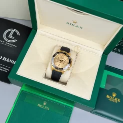 Đồng Hồ Rolex Cosmograph Daytona 116518LN 40mm Dial Champange Yellow Gold Replica 1:1 – Top Quality Version