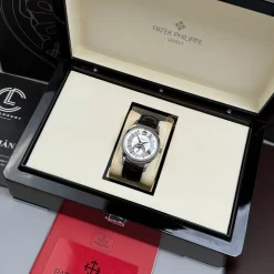 Đồng Hồ Patek Philippe Complications 5205G-001 40mm White Dial Steel Replica 1:1 – Top Quality Version