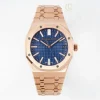 Đồng Hồ Audemars Piguet Royal Oak 15400OR 41mm Blue Dial Rose Gold  Replica 1:1 – Top Quality Version