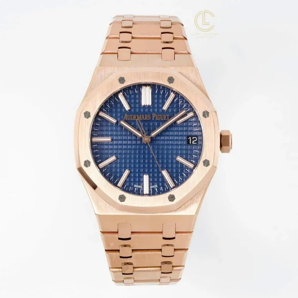 Đồng Hồ Audemars Piguet Royal Oak 15400OR 41mm Blue Dial Rose Gold  Replica 1:1 – Top Quality Version