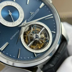 Đồng hồ Jaeger Lecoultre Master Ultra Thin Tourbilon 40mm Dial Blue Steel Replica 1:1 – Top Quality Version