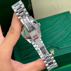 Đồng hồ Rolex Day-Date 228396 40mm Silver Dial 175gram Steel Replica 1:1 – Top Quality Version