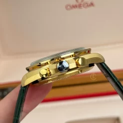 Đồng Hồ Omega Speedmaster Moonwatch 310.60.42.50.10.001 42mm Green Dial Yellow Gold Replica 1:1 – Top Quality Version