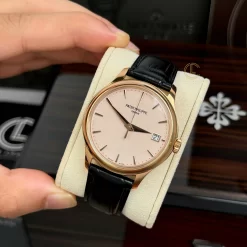Đồng Hồ Patek Philippe Calatrava 5227R-001 39mm White Dial Rose Gold Replica 1:1 – Top Quality Version