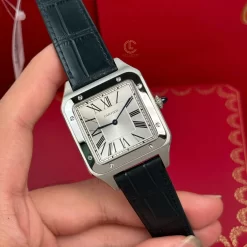Đồng hồ Cartier Santos-Dumont 43.5mm WSSA0022 43.5mm x 31.4mm Steel Replica 1:1 – Top Quality Version