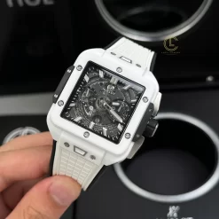 Đồng hồ Hublot Square Bang Unico 821.HX.0170.RX 821HX0170RX 42mm White Dial Ceramic Replica 1:1 – Top Quality Version