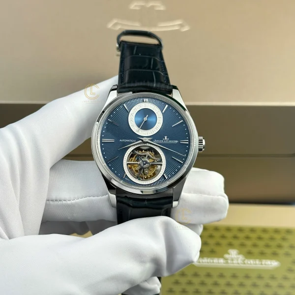 Đồng hồ Jaeger Lecoultre Master Ultra Thin Tourbilon 40mm Dial Blue Steel Replica 1:1 – Top Quality Version