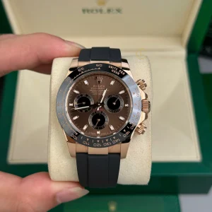 Đồng hồ Rolex Cosmograph Daytona 116515LN-0041 40mm Chocolate Dial Rose Gold Replica 1:1 – Top Quality Version