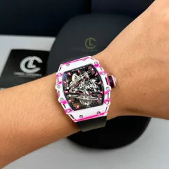 Đồng Hồ Richard Mille RM 38-02 Bubba Watson Tourbillon Manual Winding 42mm Carbon Replica 1:1 – Top Quality