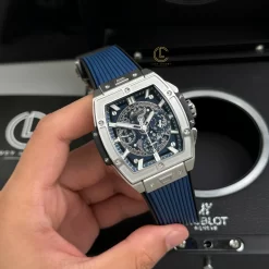 Đồng hồ Hublot Spirit Of Big Bang 642.NX.7170.RX 642NX7170RX 42mm Blue Dial Titanium Replica 1:1 – Top Quality Version