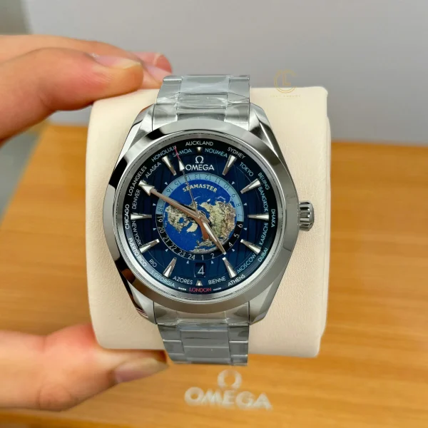 Đồng hồ Omega Seamaster Aqua Terra Co‑Axial Master Chronometer Gmt Worldtimer 220.10.43.22.03.001