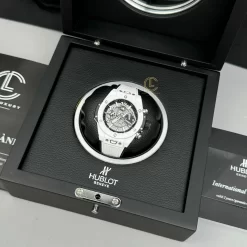 Đồng hồ Hublot Big Bang Unico 44mm Ceramic Trắng Replica 1:1 – Top Quality Version