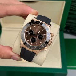 Đồng hồ Rolex Cosmograph Daytona 116515LN-0041 40mm Chocolate Dial Rose Gold Replica 1:1 – Top Quality Version