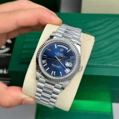 Đồng Hồ Rolex Day-Date 40mm 180gram Blue Dial Replica 1:1 – Top Quality Version