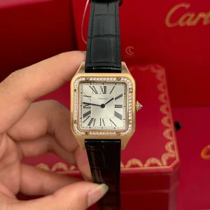 Đồng Hồ Cartier Santos-Dumont WJSA0016 43..5mm x 31.4mm Rose Gold Replica 1:1 – Top Quality Version