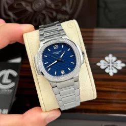 Patek Philippe Nautilus 7118/1200A-001 32.5mm Blue Dial Steel Replica 1:1 – Top Quality Version