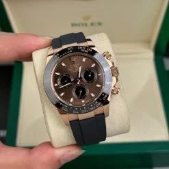 Đồng hồ Rolex Cosmograph Daytona 116515LN-0041 40mm Chocolate Dial Rose Gold Replica 1:1 – Top Quality Version