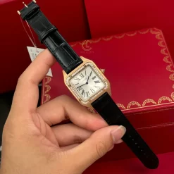 Đồng Hồ Cartier Santos-Dumont WJSA0016 43..5mm x 31.4mm Rose Gold Replica 1:1 – Top Quality Version