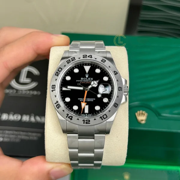 Đồng Hồ Rolex Explorer II 216570 42mm Black DIal Steel Replica 1:1 – Top Quality Version