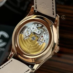 Đồng Hồ Patek Philippe Complications 5205R-011 40mm Green Dial Rose Gold Replica 1:1 – Top Quality Version