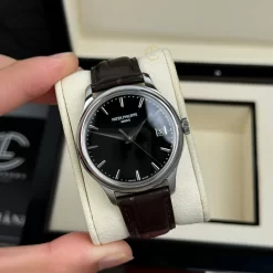 Đồng hồ Patek Philippe Calatrava 5227G-001 39mm Black Dial Steel Replica 1:1 – Top Quality Version