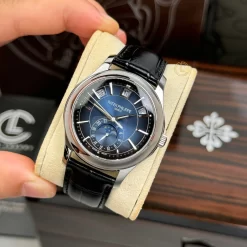 Đồng Hồ Patek Philippe Complications 5205G-013 40mm Blue Dial Replica 1:1 – Top Quality Version