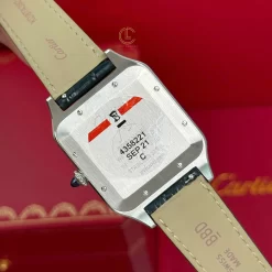 Đồng hồ Cartier Santos-Dumont 43.5mm WSSA0022 43.5mm x 31.4mm Steel Replica 1:1 – Top Quality Version