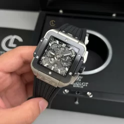 Đồng hồ Hublot Square Bang Unico 821.NM.0170.RX 821NM0170RX 42mm Titanium Ceramic Replica 1:1 – Top Quality Version
