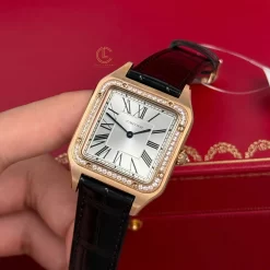 Đồng Hồ Cartier Santos-Dumont WJSA0016 43..5mm x 31.4mm Rose Gold Replica 1:1 – Top Quality Version
