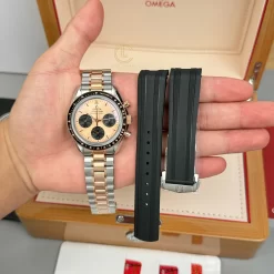 Đồng hồ Omega Speedmaster Moonwatch Professional 310.20.42.50.99.001 42mm Demi Rose Gold Replica 1:1 – Top Quality Version