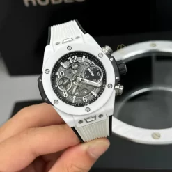 Đồng hồ Hublot Big Bang Unico 44mm Ceramic Trắng Replica 1:1 – Top Quality Version