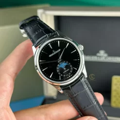 Đồng hồ Jaeger Lecoultre Master UltraThin Moon 40mm Black Dial Steel Replica 1:1 – Top Quality Version