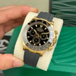Đồng Hồ Rolex Cosmograph Daytona 116518LN-0043 40mm Black Dial Yellow Gold Replica 1:1 – Top Quality Version