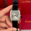 Đồng hồ Cartier Santos – Dumont  White Dial Benzel 38mm x 27.5mm Steel Replica 1:1 – Top Quality Version