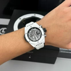 Đồng hồ Hublot Big Bang Unico 44mm Ceramic Trắng Replica 1:1 – Top Quality Version