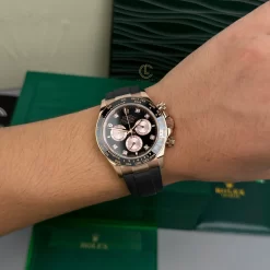 Đồng Hồ Rolex Cosmograph Daytona 116515LN-0012 40mm Black Dial BT.4131 Rose Gold Replica 1