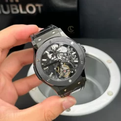 Đồng hồ Hublot Classic Fusion Skeleton Tourbilon 45mm Ceramic Replica 1:1 – Top Quality Version
