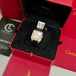 Đồng Hồ Cartier Santos-Dumont WJSA0016 43..5mm x 31.4mm Rose Gold Replica 1:1 – Top Quality Version