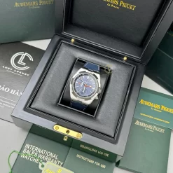 Đồng Hồ Vacheron Constantin Overseas Dual Time 7900V 41mm Blue Dial Steel Replica 1:1 – Top Quality Version