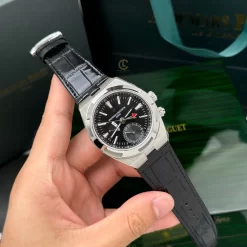 Đồng Hồ Vacheron Constantin Overseas Dual Time 7900V 41mm Black Dial Steel Replica 1:1 – Top Quality Version