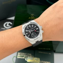 Đồng Hồ Vacheron Constantin Overseas Dual Time 7900V 41mm Black Dial Steel Replica 1:1 – Top Quality Version