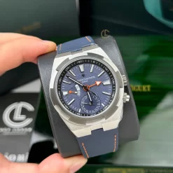 Đồng Hồ Vacheron Constantin Overseas Dual Time 7900V 41mm Blue Dial Steel Replica 1:1 – Top Quality Version