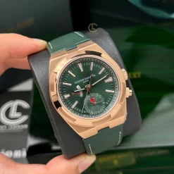 Đồng Hồ Vacheron Constantin Overseas Dual Time 7900V 41mm Green Dial Rose Gold Replica 1:1 – Top Quality Version