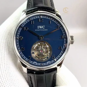 Đồng hồ IWC Portugieser Tourbillon IW545801 42mm Blue Dial Steel Replica 1:1 – Top Quality Version