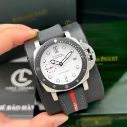 Đồng Hồ Panerai Luminor Quaranta BiTempo PAM01367 40mm White Dial Steel Replica 1:1 – Top Quality Version