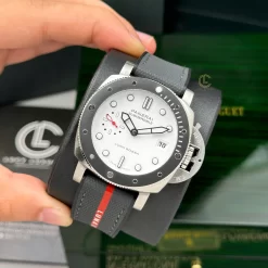 Đồng Hồ Panerai Luminor Quaranta BiTempo PAM01367 40mm White Dial Steel Replica 1:1 – Top Quality Version