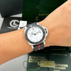 Đồng Hồ Panerai Luminor Quaranta BiTempo PAM01367 40mm White Dial Steel Replica 1:1 – Top Quality Version