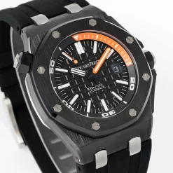 Đồng hồ Audemars Piguet Royal Oak Offshore Diver 15707 42mm Black Dial Ceramic Replica 1:1 – Top Quality Version