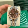 ồng hồ Rolex Datejust M126331-0002 41mm Chocolate Dial Rose Gold Steel Replica 1:1 – Top Quality Version